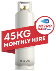MONTHLY HIRE 1 X 45KG CYLINDER